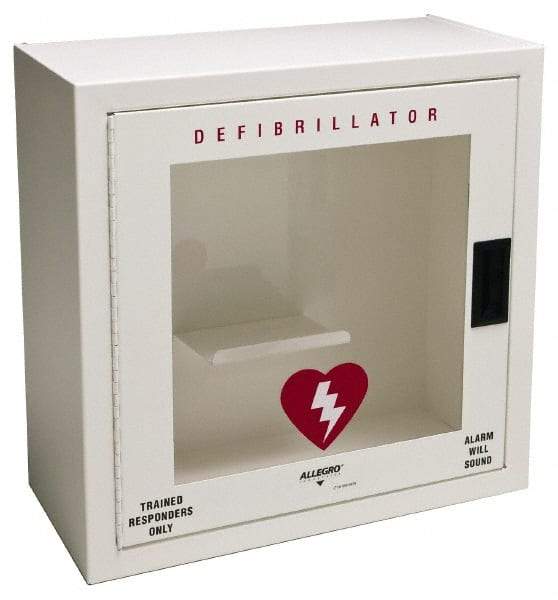 Allegro - Metal Defibrillator Case - 20-1/4 Inch Wide x 20-1/4 Inch High x 9-1/4 Inch Deep, Wall Mount - Best Tool & Supply