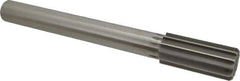 Made in USA - 1-9/16" High Speed Steel 12 Flute Chucking Reamer - Straight Flute, 1-1/4" Straight Shank, 3-1/2" Flute Length, 13" OAL - Best Tool & Supply