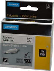 Dymo - 60" Long, White Heat Shrinkable Polyolefin Heat Shrink Tubing - For RhinoPRO 3000 - Best Tool & Supply