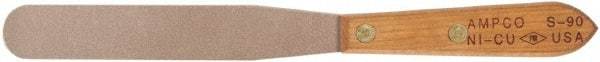 Ampco - 2" Wide Chisel Edge Blade Nickel Copper Spatula - Stiff, Straight Wood Handle, 19-1/4" OAL - Best Tool & Supply