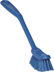 Vikan - 1" Bristle Length, Polyester Food Service Brush - 2-7/8" Long x 1" Wide Head, 11" OAL, Blue, Polypropylene Block - Best Tool & Supply