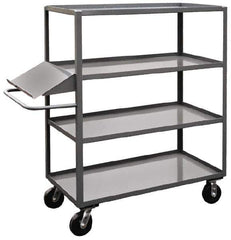 Jamco - 3,000 Lb Capacity, 24" Wide x 48" Long x 60" High Order Picking Cart - 4 Shelf, Steel - Best Tool & Supply