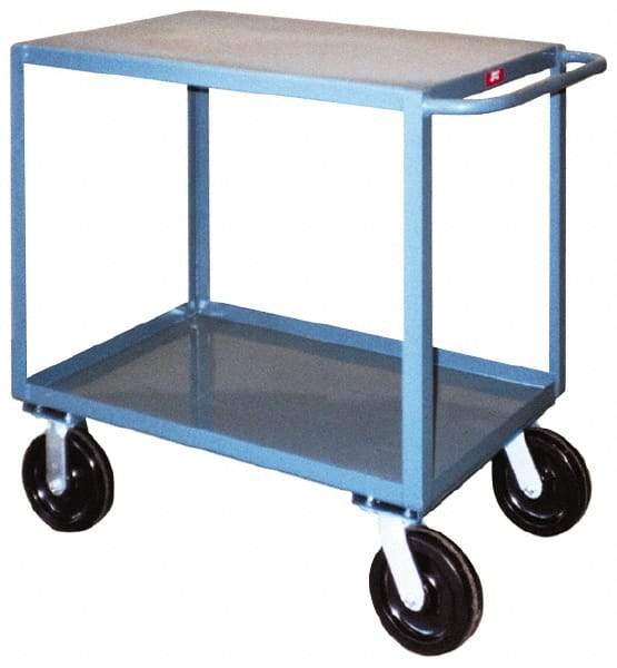 Jamco - 4,800 Lb Capacity, 30" Wide x 36" Long x 38" High Standard Utility Cart - 2 Shelf, Steel, Phenolic Casters - Best Tool & Supply