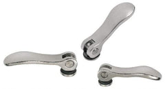 KIPP - M5 x 0.8, 0.59" Hub Diam, Stainless Steel Adjustable Clamping Handle - Best Tool & Supply