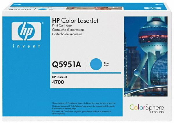 Hewlett-Packard - Cyan Toner Cartridge - Use with HP Color LaserJet 4700, 4700n, 4700dn, 4700dtn, 4700ph+. - Best Tool & Supply