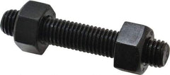 Value Collection - 5/8-11, 3-1/2" Long, Uncoated, Steel, Fully Threaded Stud with Nut - Grade B7, 5/8" Screw, 7B Class of Fit - Best Tool & Supply