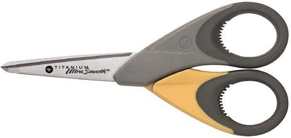Clauss - 2" LOC, 5" OAL Titanium Standard Scissors - Ambidextrous, Straight Handle, For General Purpose Use - Best Tool & Supply