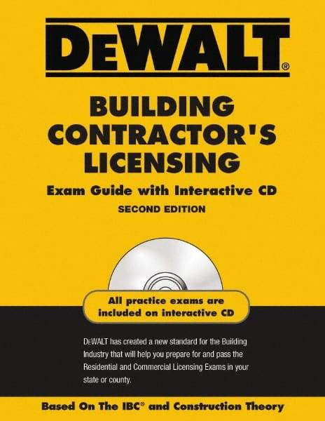 DeWALT - Building Contractors Licensing Exam Guide with CD-ROM Publication with CD-ROM, 2nd Edition - by American Contracotrs Exam Services, Pal Publications, 2008 - Best Tool & Supply