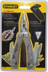 Stanley - 12 Piece, Multi-Tool Set - 6-1/2" OAL, 4-1/8" Closed Length - Best Tool & Supply