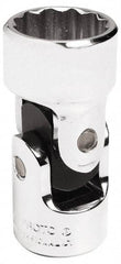 Proto - 3/8" Drive, Standard Hand Socket - 12 Points, 2-3/32" OAL, Alloy Steel, Chrome Finish - Best Tool & Supply