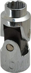 Proto - 3/8" Drive, Standard Hand Socket - 12 Points, 1-3/4" OAL, Alloy Steel, Chrome Finish - Best Tool & Supply