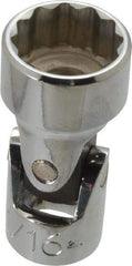 Proto - 11/16", 3/8" Drive, Standard Hand Socket - 12 Points, 2" OAL, Alloy Steel, Chrome Finish - Best Tool & Supply