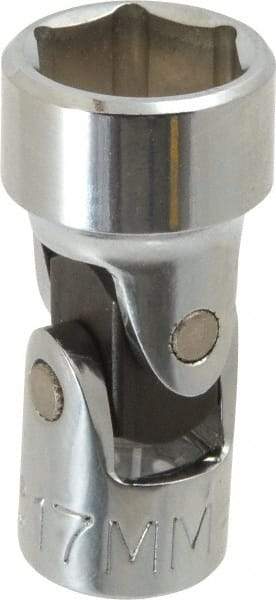 Proto - 3/8" Drive, Standard Hand Socket - 6 Points, 2" OAL, Alloy Steel, Chrome Finish - Best Tool & Supply