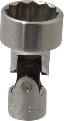 Proto - 7/8", 3/8" Drive, Standard Hand Socket - 12 Points, 2-3/32" OAL, Alloy Steel, Chrome Finish - Best Tool & Supply