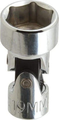 Proto - 3/8" Drive, Standard Hand Socket - 6 Points, 2" OAL, Alloy Steel, Chrome Finish - Best Tool & Supply