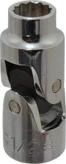 Proto - 1/2", 1/2" Drive, Standard Hand Socket - 12 Points, 2-13/32" OAL, Alloy Steel, Chrome Finish - Best Tool & Supply