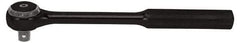 Proto - 1/2" Drive Round Head Standard Ratchet - Black Oxide Finish, 9-3/8" OAL, 72 Gear Teeth, Standard Head - Best Tool & Supply