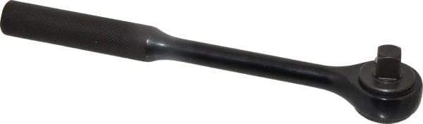 Proto - 3/8" Drive Round Head Standard Ratchet - Black Oxide Finish, 7-3/8" OAL, 72 Gear Teeth, Standard Head - Best Tool & Supply