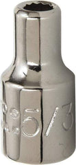 Proto - 5/32", 1/4" Drive, Standard Hand Socket - 12 Points, 7/8" OAL, Alloy Steel, Chrome Finish - Best Tool & Supply