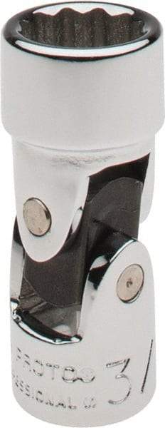 Proto - 3/8", 1/4" Drive, Standard Hand Socket - 12 Points, 1-25/64" OAL, Alloy Steel, Chrome Finish - Best Tool & Supply