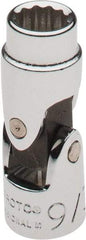 Proto - 9/32", 1/4" Drive, Standard Hand Socket - 12 Points, 1-13/32" OAL, Alloy Steel, Chrome Finish - Best Tool & Supply