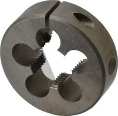 Interstate - 1/2-14 BSPT Thread, Round Pipe Die - 2" Outside Diam, High Speed Steel - Exact Industrial Supply