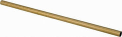 Made in USA - 7/16 Inch Outside Diameter x 12 Inch Long, Yellow Brass Round Tube - 0.409 Inch Inside Diameter, 0.014 Inch Wall Thickness, Alloy 260 - Best Tool & Supply