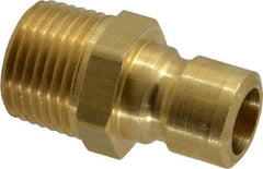 Coilhose Pneumatics - 3/8-18" NPT, 3/8" Body Diam, Coolant & Fluid Line Male Connectors - Brass - Best Tool & Supply