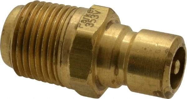 Coilhose Pneumatics - 3/8-18" NPT, 3/8" Body Diam, Coolant & Fluid Line Male Connectors - Brass - Best Tool & Supply