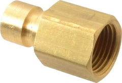 Coilhose Pneumatics - 3/8-18" NPT, 3/8" Body Diam, Coolant & Fluid Line Female Connectors - Brass - Best Tool & Supply