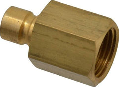 Coilhose Pneumatics - 1/2-14" NPT, 3/8" Body Diam, Coolant & Fluid Line Female Connectors - Brass - Best Tool & Supply