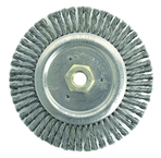 6" Root Pass Brush - .020 Steel Wire; 5/8-11 Dbl-Hex Nut - Dually Weld Cleaning Brush - Best Tool & Supply