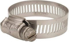 IDEAL TRIDON - SAE Size 44, 1-1/4 to 3-1/4" Diam, Stainless Steel Worm Drive Clamp - 9/16" Wide, Material Grade 301, Series 63-4 - Best Tool & Supply