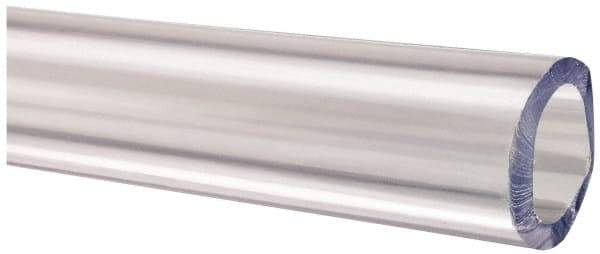 Made in USA - 5/8" ID x 7/8" OD, 1/8" Wall Thickness, Cut to Length (100' Standard Length) PVC Tube - Clear, 40 Max psi, 68 Shore A Hardness - Best Tool & Supply