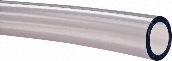 Made in USA - 3/4" ID x 1" OD, 1/8" Wall Thickness, Cut to Length (100' Standard Length) PVC Tube - Clear, 35 Max psi, 68 Shore A Hardness - Best Tool & Supply