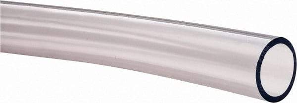 Made in USA - 1" ID x 1-1/4" OD, 1/8" Wall Thickness, Cut to Length (50' Standard Length) PVC Tube - Clear, 28 Max psi, 68 Shore A Hardness - Best Tool & Supply