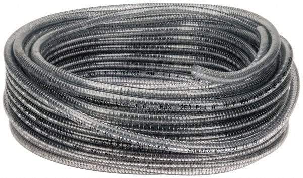 Kuriyama of America - 1/4" ID x 1/2" OD, 100' Long, PVC Tube - Clear, 250 Max psi - Best Tool & Supply