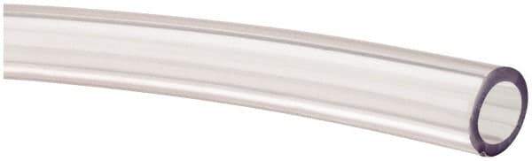 Made in USA - 3/8" ID x 9/16" OD, 3/32" Wall Thickness, Cut to Length (100' Standard Length) PVC Tube - Clear, 50 Max psi, 68 Shore A Hardness - Best Tool & Supply