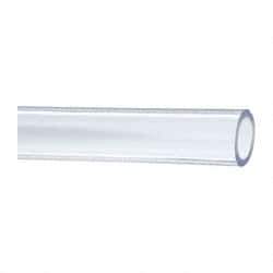 Made in USA - 1" ID x 1-3/8" OD, 3/16" Wall Thickness, Cut to Length (50' Standard Length) PVC Tube - Clear, 45 Max psi, 68 Shore A Hardness - Best Tool & Supply