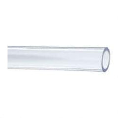 Made in USA - 1" ID x 1-3/8" OD, 3/16" Wall Thickness, Cut to Length (50' Standard Length) PVC Tube - Clear, 45 Max psi, 68 Shore A Hardness - Best Tool & Supply