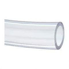 Made in USA - 1-1/4" ID x 1-3/4" OD, 1/4" Wall Thickness, Cut to Length (50' Standard Length) PVC Tube - Clear, 45 Max psi, 68 Shore A Hardness - Best Tool & Supply