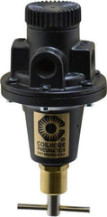 Coilhose Pneumatics - 1/4 NPT Port, 40 CFM, Cast Aluminum Tamper Proof Heavy-Duty T-Handle Regulator - 0 to 125 psi Range, 250 Max psi Supply Pressure, 1/4" Gauge Port Thread, 3" Wide x 5-1/2" High - Best Tool & Supply