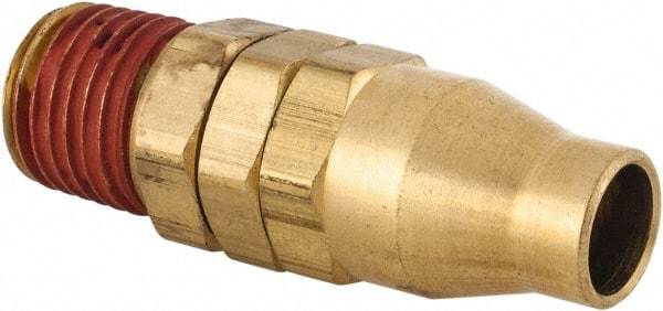 Coilhose Pneumatics - 1/4 NPT, Brass Reusable Hose Male Swivel Fitting - 3/16" Hose ID x 5/16" Hose OD - Best Tool & Supply