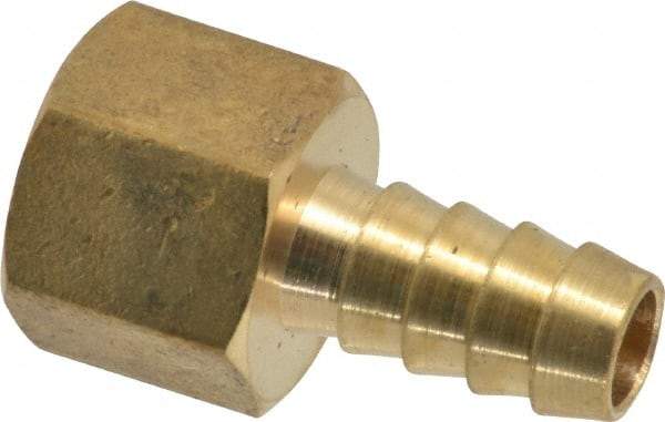 Cerro - 3/8 NPTF Thread Hose Barb x Female NPT Connector - 3/8" ID Hose, Brass - Best Tool & Supply