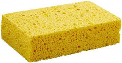 Boardwalk - 6" Long x 3-5/8" Wide x 1" Thick Cleansing Pad - Non-Abrasive, Yellow - Best Tool & Supply