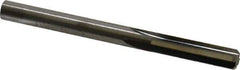 Hertel - 1/4" Solid Carbide 4 Flute Chucking Reamer - Straight Flute, 0.244" Straight Shank, 1" Flute Length, 3" OAL - Best Tool & Supply