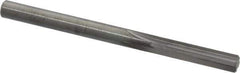 Hertel - #1 Solid Carbide 4 Flute Chucking Reamer - Straight Flute, Straight Shank, 1" Flute Length, 3" OAL - Best Tool & Supply