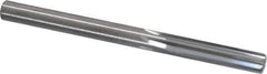 Hertel - Letter F Solid Carbide 6 Flute Chucking Reamer - Straight Flute, Straight Shank, 1-1/8" Flute Length, 3-1/4" OAL - Best Tool & Supply