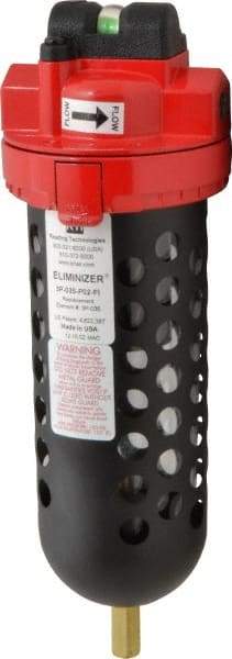 RTI Eliminizer - 1/4" 35 CFM Air Dryer/Filter Unit - Polycarbonate, 11-1/2" High x 3-3/4" Diam - Best Tool & Supply