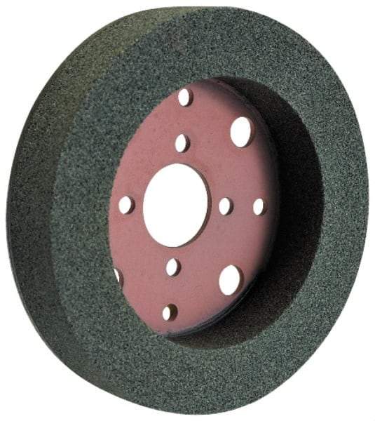 Norton - 6" Diam, 4" Hole Size, 1-1/4" Overall Thickness, 60 Grit, Type 2 Tool & Cutter Grinding Wheel - Medium Grade, Silicon Carbide, I Hardness, Vitrified Bond, 3,600 RPM - Best Tool & Supply